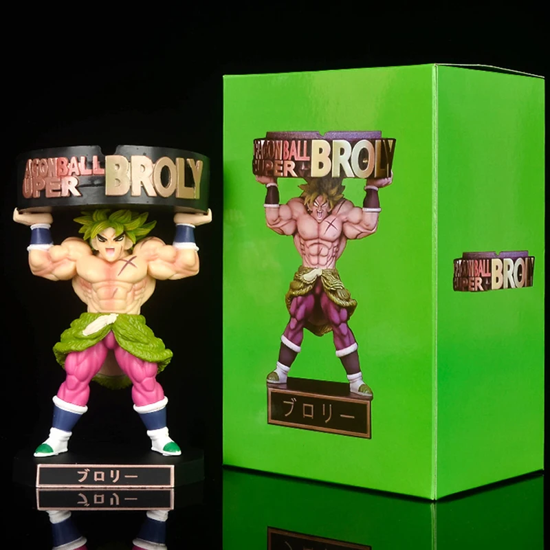 Anime Dragon Ball Z Super Saiyan Broly Broli Lift Ashtray Figure