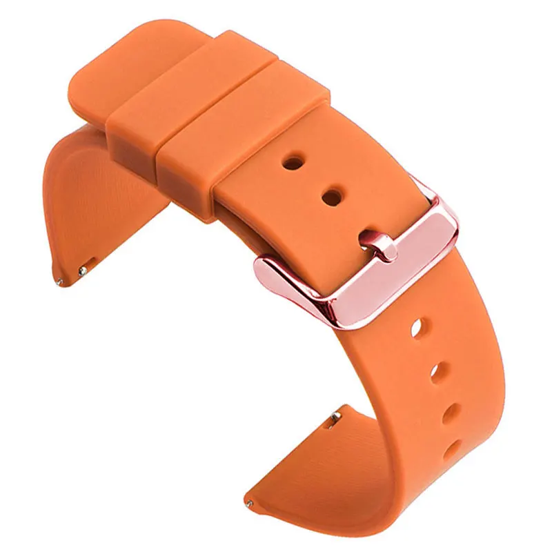 Universal Silicone Rubber Watch Band - Soft, Light, and Versatile Strap