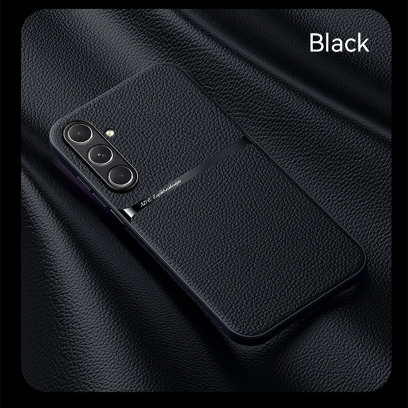 Premium PU Leather Magnetic Protective Case - Hard Back Shell Cover