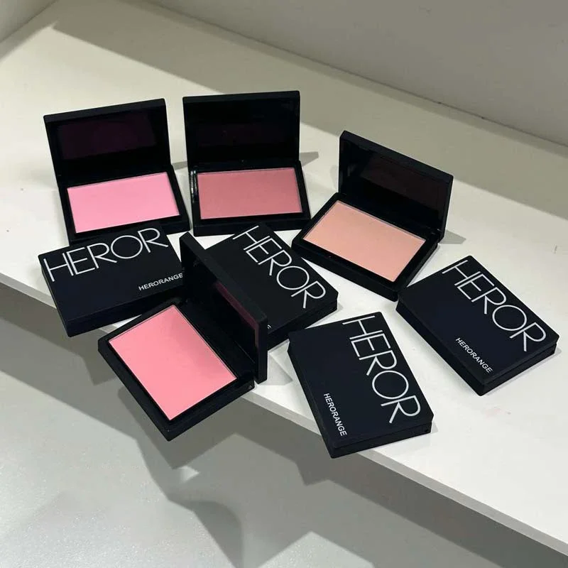 Professional Makeup Powder Blush Nude Pink Blusher Makeup Blush Palette Cheek Color Cosmetics Palette Powder Pink Cream Face