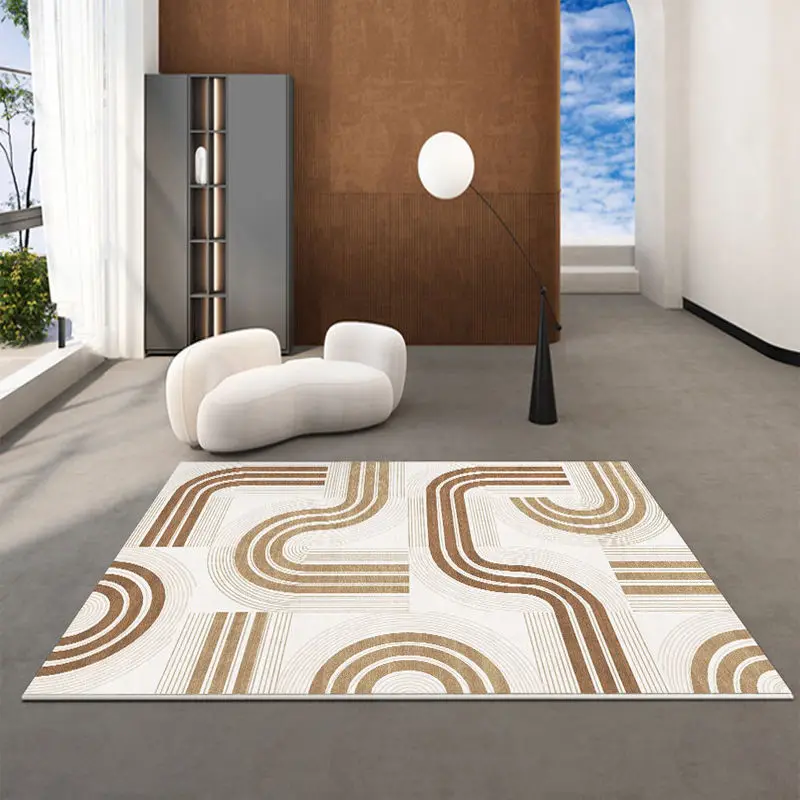 

Nordic Abstraction Carpet Living Room Decoration Home Bedroom Carpet Lounge Rug Striped Coffee Table Mat Area Rug Large Doormat