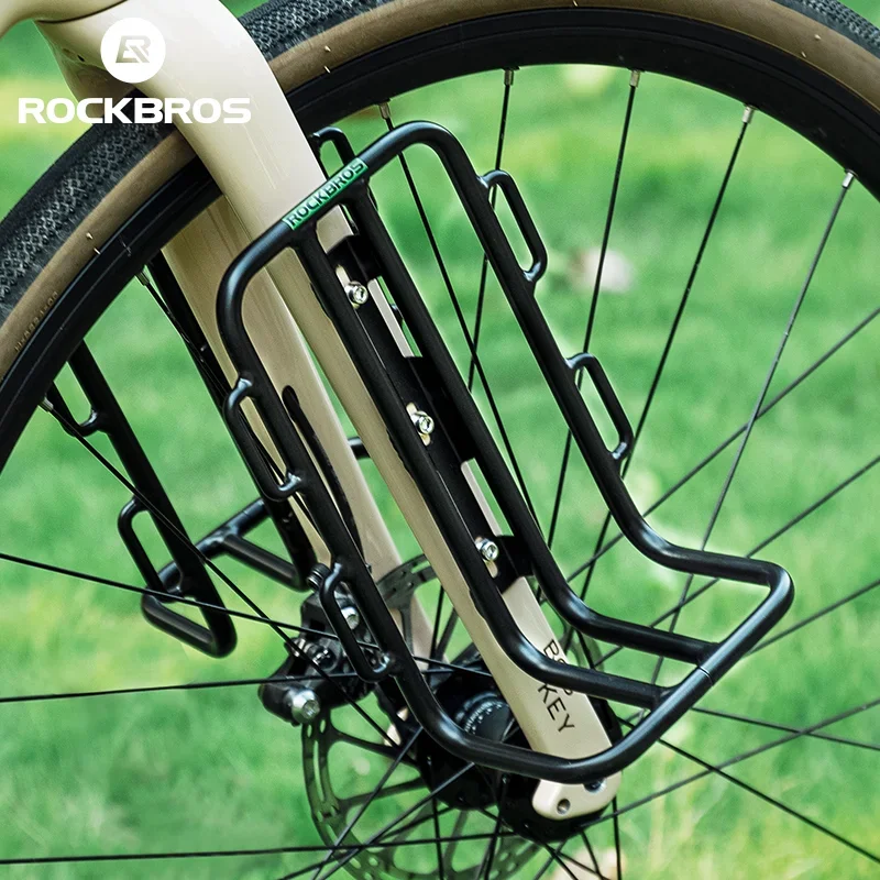 

ROCKBROS Bicycle Luggage Carrier Rack Shelf Cycling Pannier Aluminum Alloy MTB Road Bike Front Rack Carrier Bicycle Accessories