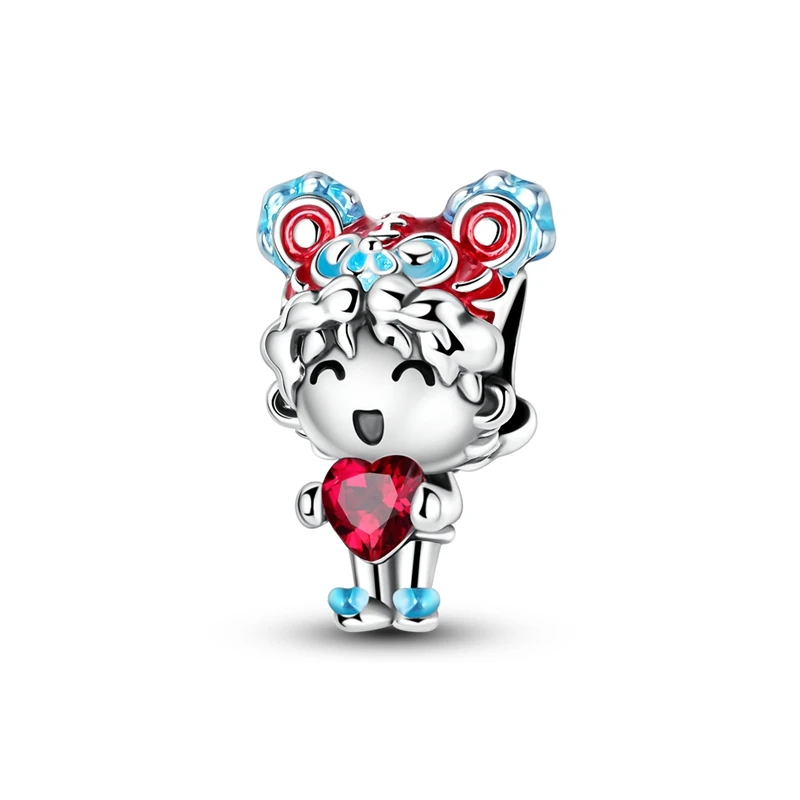 Neue Charms-Perlen aus 925er-Sterlingsilber, Pferd, Bär, Ente, Drache, Anhänger, passend für Original-Armbänder, Halsketten für Frauen, DIY-Schmuck, Geschenk – Detail 38