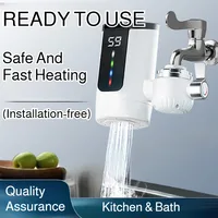 Robinet chauffe-eau électrique à chauffage instantané, affichage numérique chaud et froid pour cuisine salle de bains économie d'énergie 1