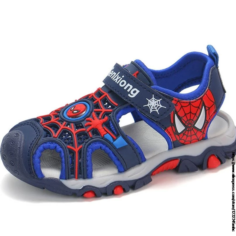 Kids Sandals Children Beach Shoes SpiderMan Summer Aqua Sport Soft Non-slip Toddler Infant Outdoor Shoes