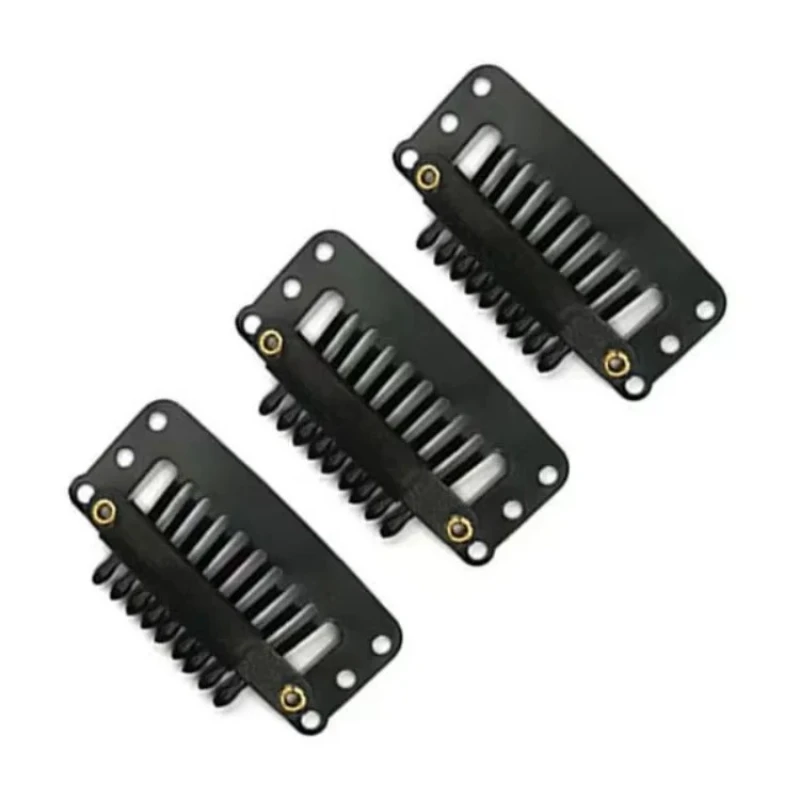 10-100Pieces  Hair Clips 32mm Hair Extensions Snap Clip for Women Metal Wig Comb Clips for Hair Extensions