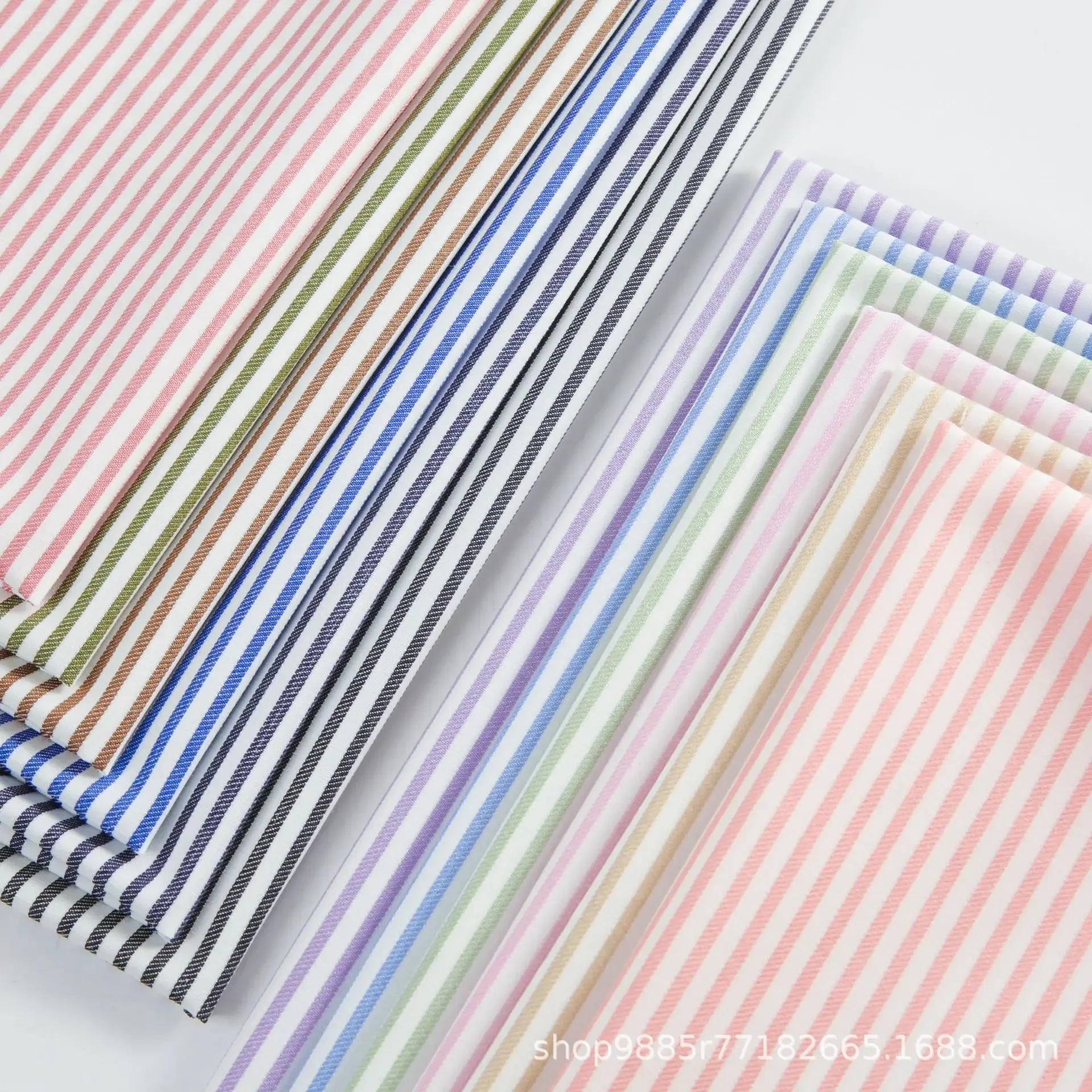 Fashionable Striped Shirt Fabric for Women Kids Embroidered Twill Pattern Sportswear Material from Mainland China