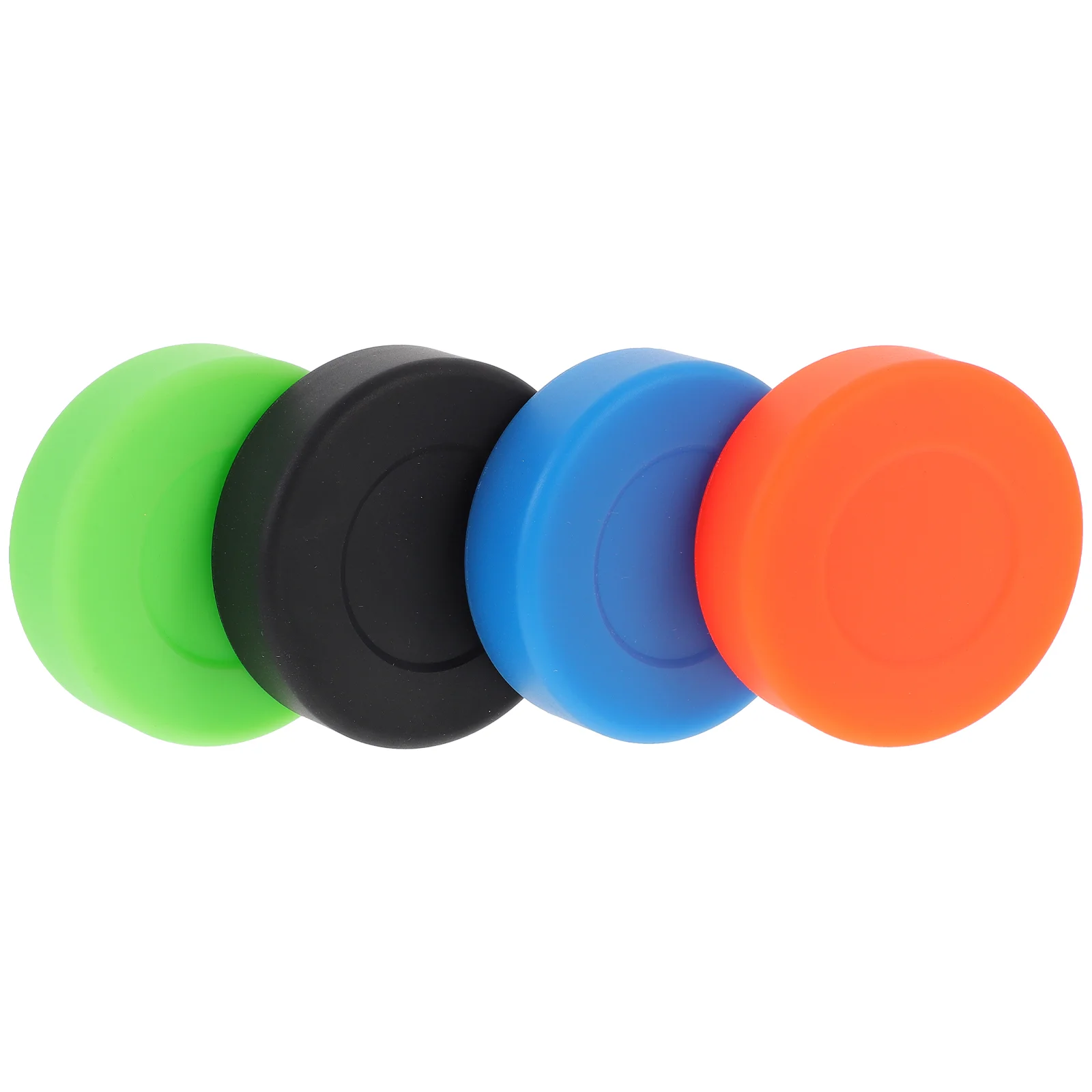 

4 Pcs Ice Hockey Flat Ball Pvc Practicing Puck for Accessories Practice Accessory Training Competition Pucks