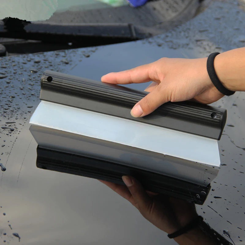 

Car Flexible Silicone Wiper Window Cleaning Glass Scraper Silicone Handy Squeegee Auto Blade Clean Scraping Film Scraper