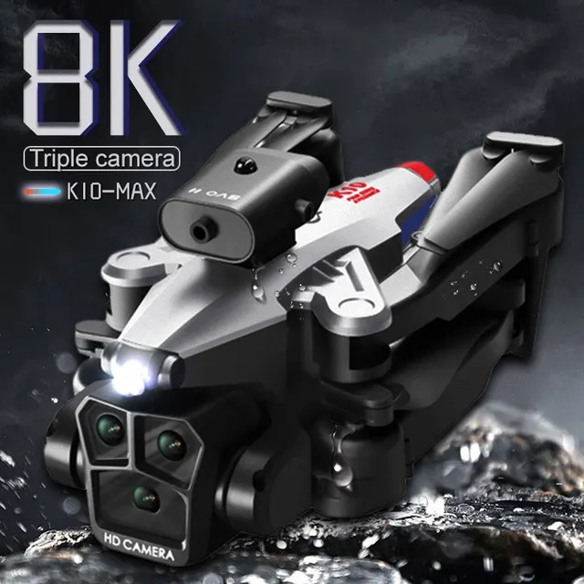 New K10 MAX Drone HD Three ESC Camera Optical Flow Positioning 360° Obstacle Avoidance Wifi FPV RC Foldable Quadcopter Toys Dro 1