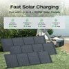 Solar Generator DELTA 2 Max 2048Wh, Equipped with 220W Solar Panels, Portable Power Station, Solar Fast Dual Charging 6