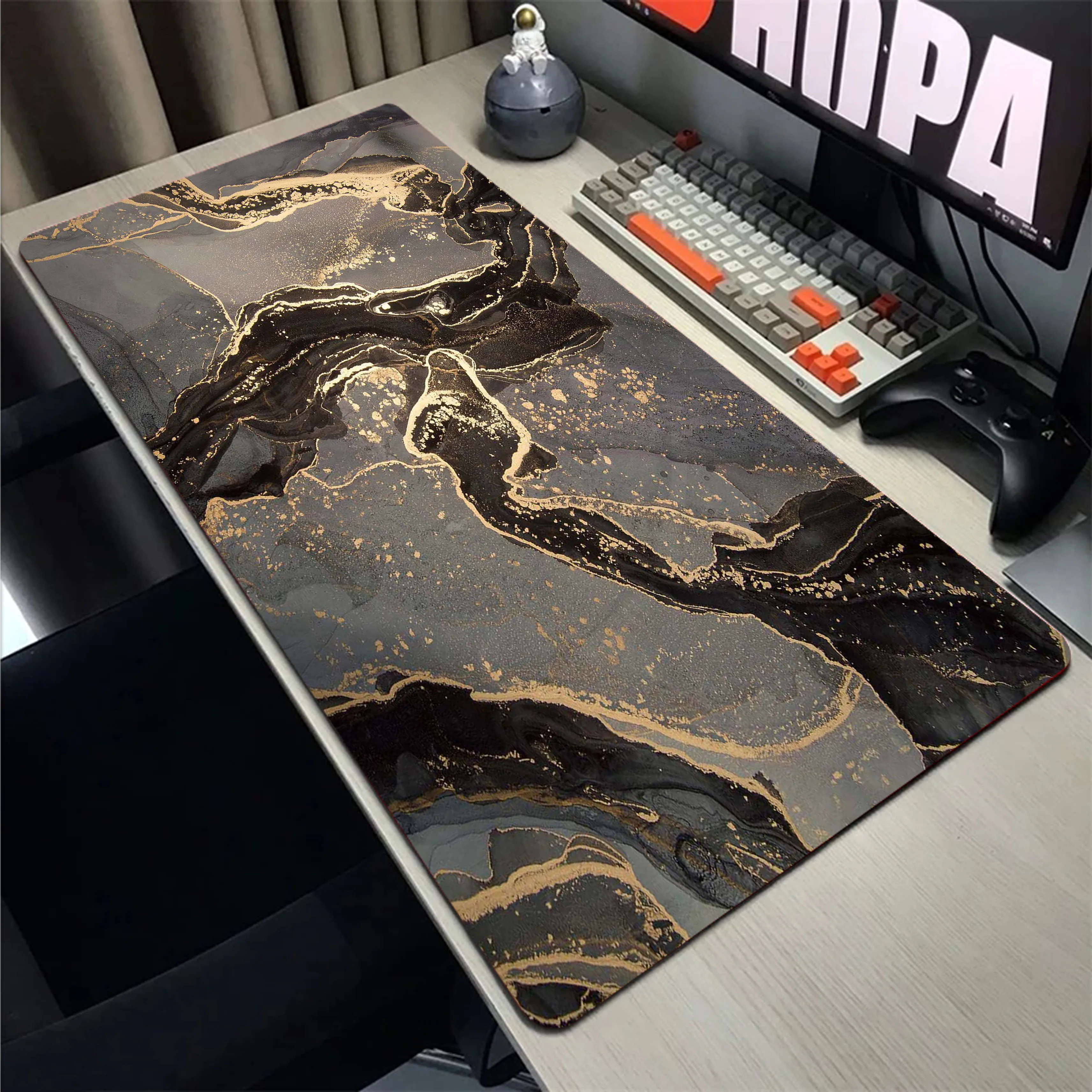 

Marble Simple And Elegant Large Mouse Pad Gamer Mousepad Office Accessories for Desk Mat Game Keyboard Pads XXL 900x400mm