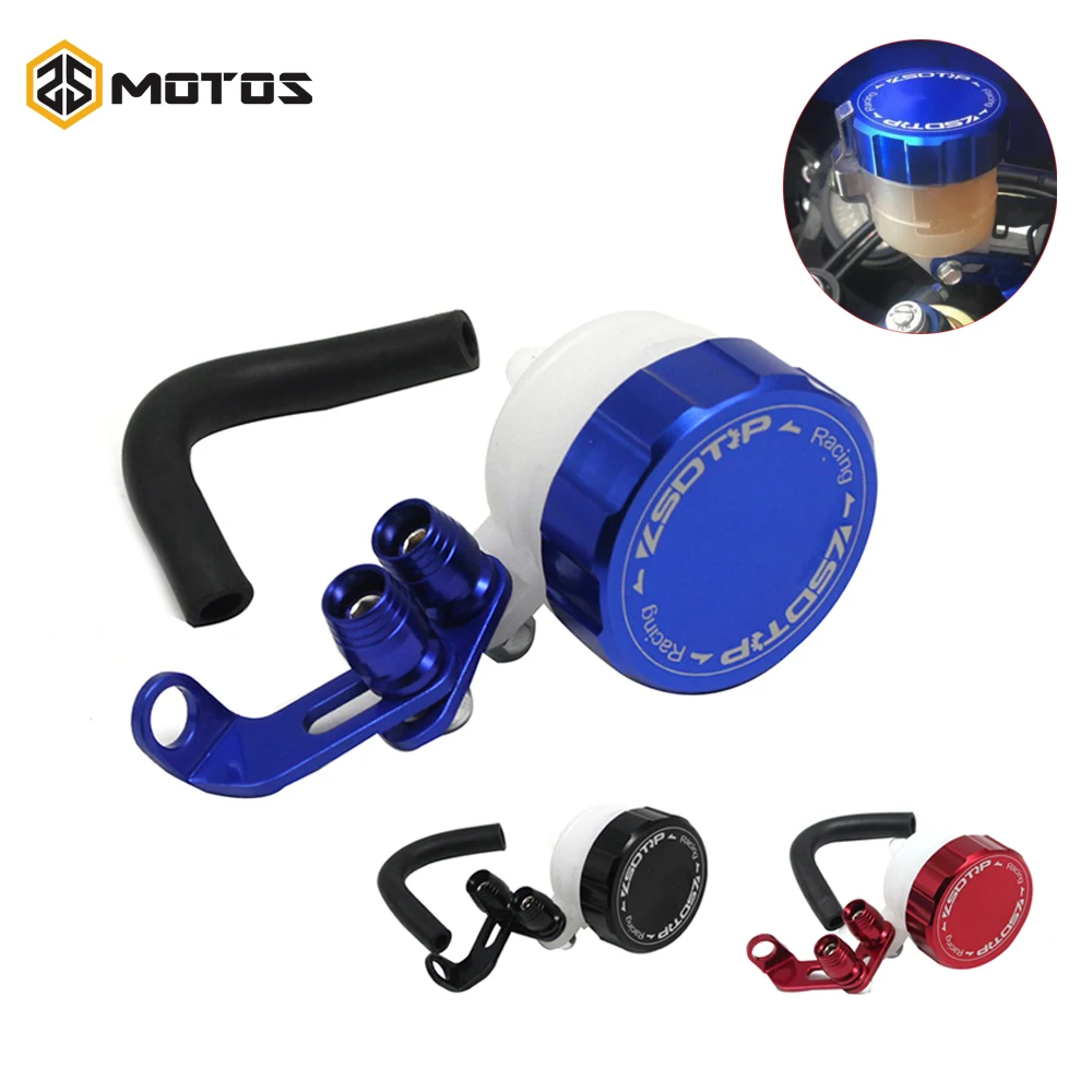

ZS MOTOS CNC Motorcycle Front Brake Fluid Reservoir Clutch Tank Oil Fluid Cup For Honda For Kawasa For Suzuk GSXR 600 750 1000