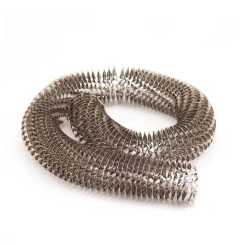 1m stainless steel Spiral hollow fin heat sink for heating Cooling tube