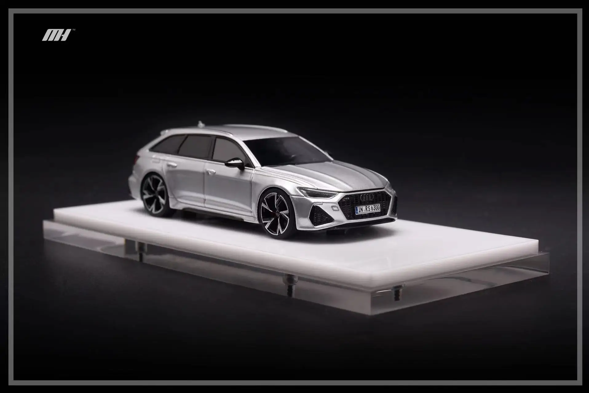MH MotorHelix 1/64 アウディ RS6 シルバー 京商レジン