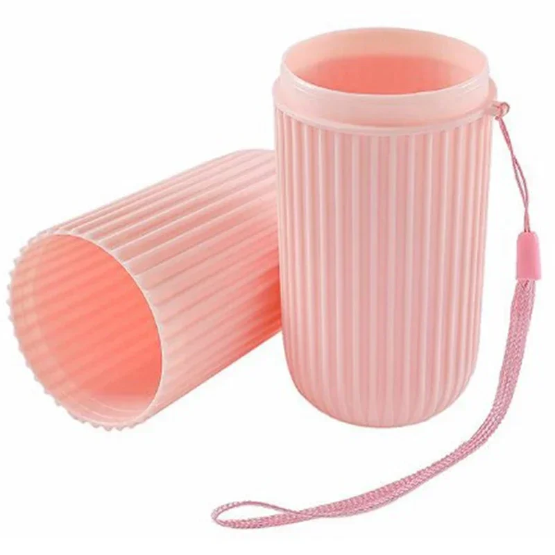 Travel Portable Toothbrush Cup Bathroom Toothpaste Holder Storage Case Box Organizer Travel Toiletries Storage Cup
