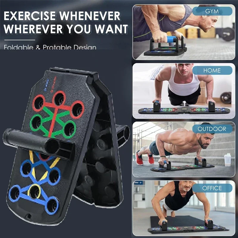 Push Up Rack Board Fitness Equipment Push Up Stand Training Sport Workout Fitness for ABS Abdominal Muscle Building Exercise