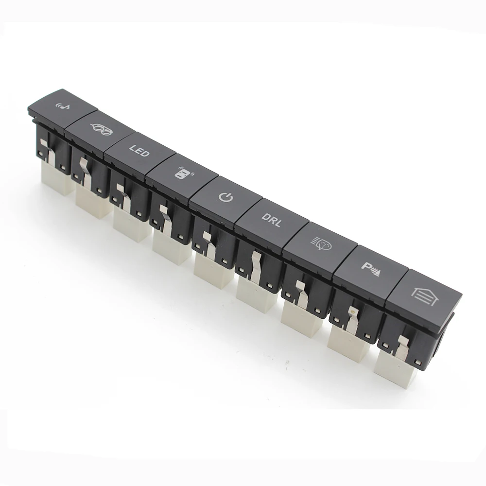 Per Vw Golf 6 Jetta 5 Mk5 Caddy Eos Scirocco Car Red Led Drl Light Packing Radar Power On Off Pulsante Interruttore Specchio Fotocamera