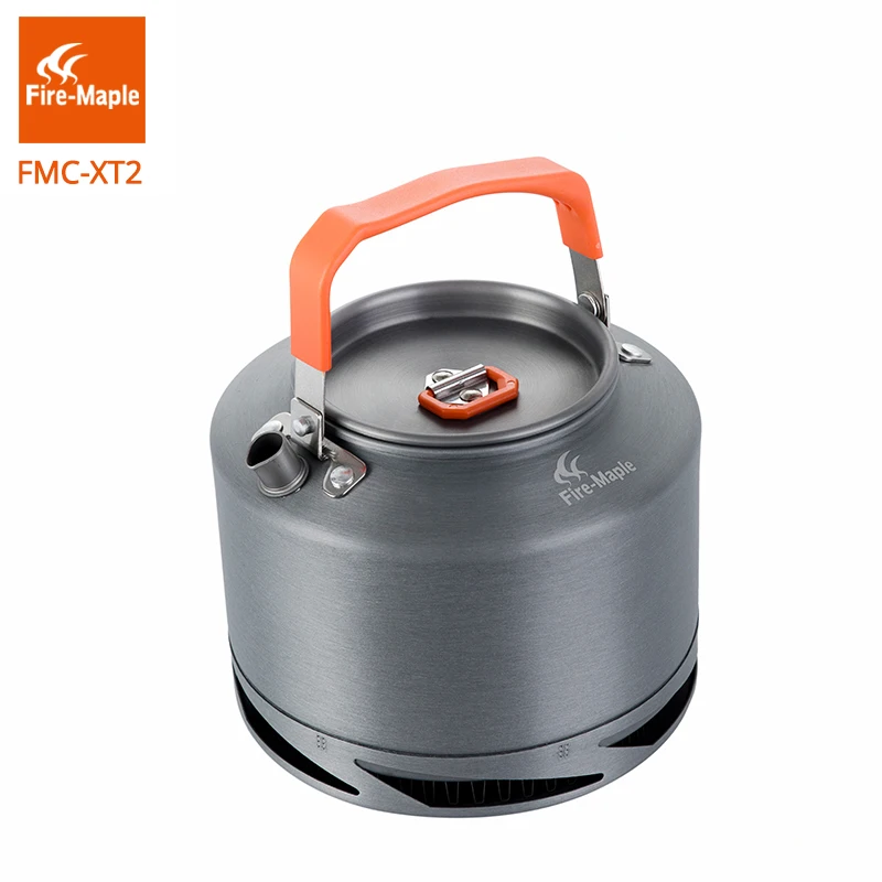 Tea Pot and Coffee Pot Easy to Clean Hard Anodized Aluminum and Stainless Steel Cookware Set Fire-Maple XT2 Tea Kettle Camping Outdoor Hiking Picnic Pot Water Boiler for Coffee