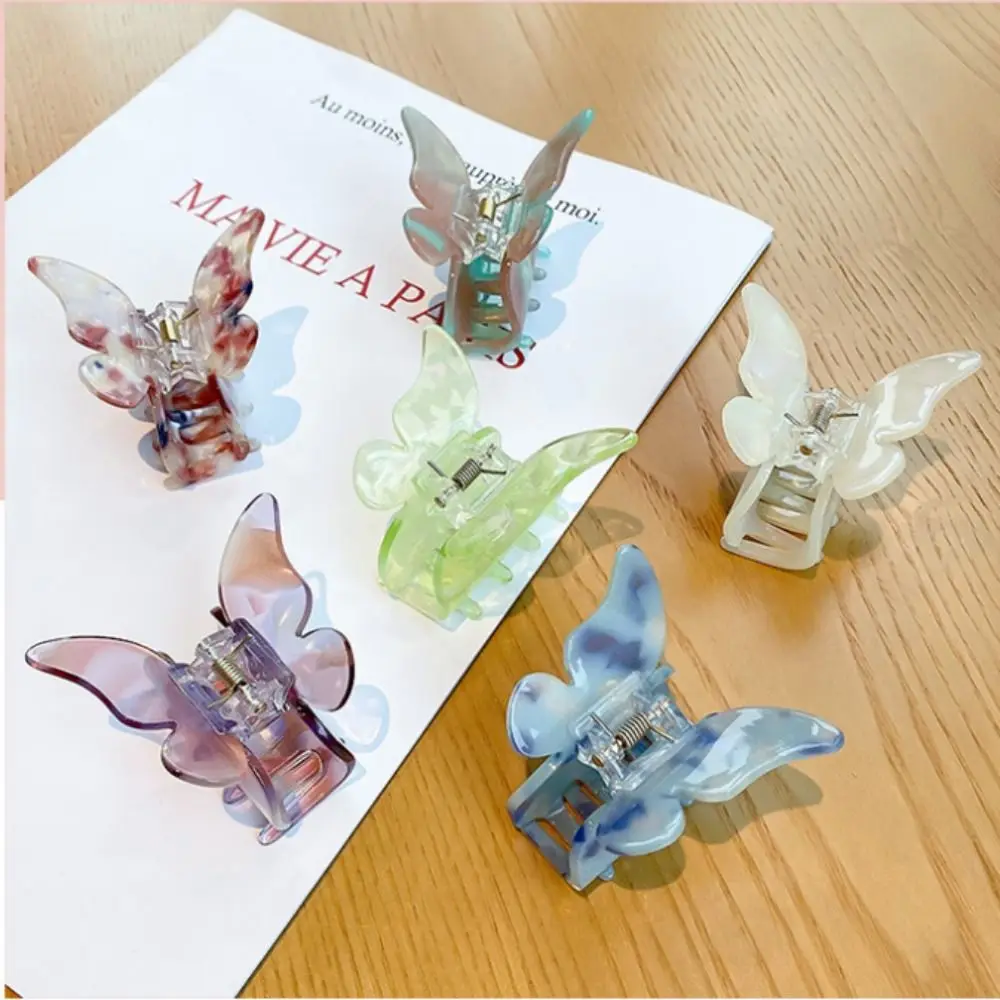 1pc Mode Schmetterling Haar Kralle Fee Hai Clip elegante bunte Haarschmuck Haars pange Pferdes chwanz Clip für Frauen Mädchen – Detail 7