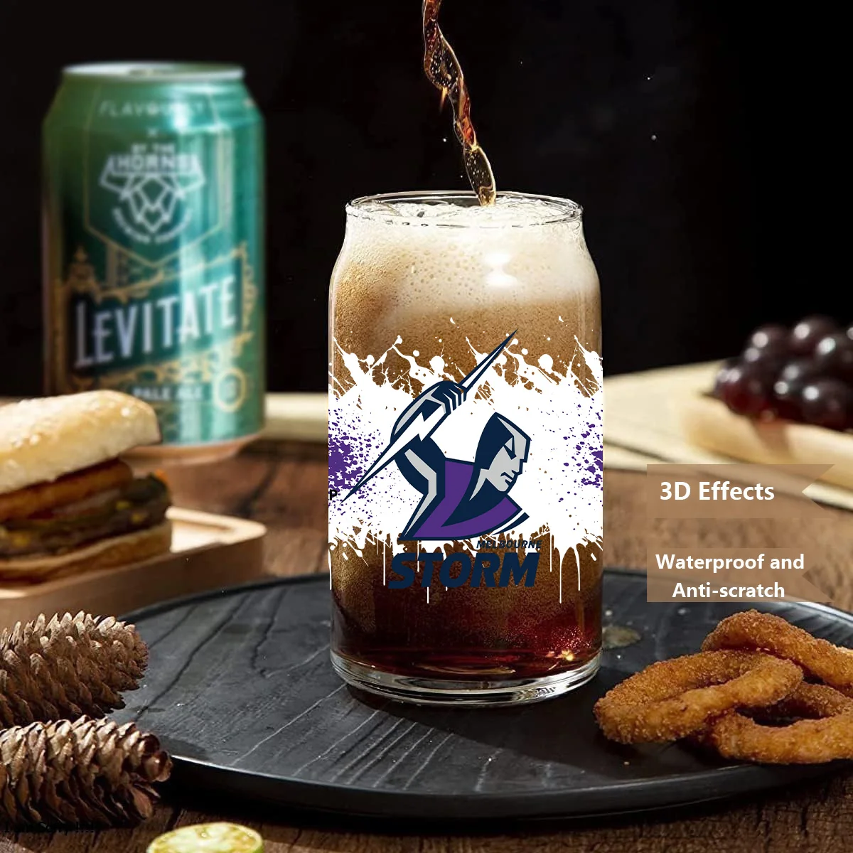 Football team peel waterproof DIY Decals 3D transfers uvdtf crystal stickers 16oz uv dtf cup wraps for Libbey Glasses