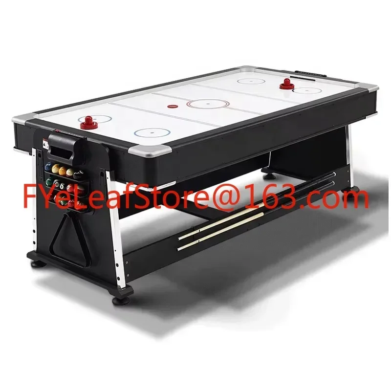 Factory Direct Sell 4 in 1 7FT Multi Game Pool Billiard Table, Air Hockey Table, Table Tennis Table with Dinning Top 5
