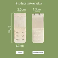 3 pièces, 3 rangées avec 2 sangles d'extension à crochet, bretelles de soutien-gorge élastiques, douces et confortables, accessoires de sous-vêtements pour femmes 5