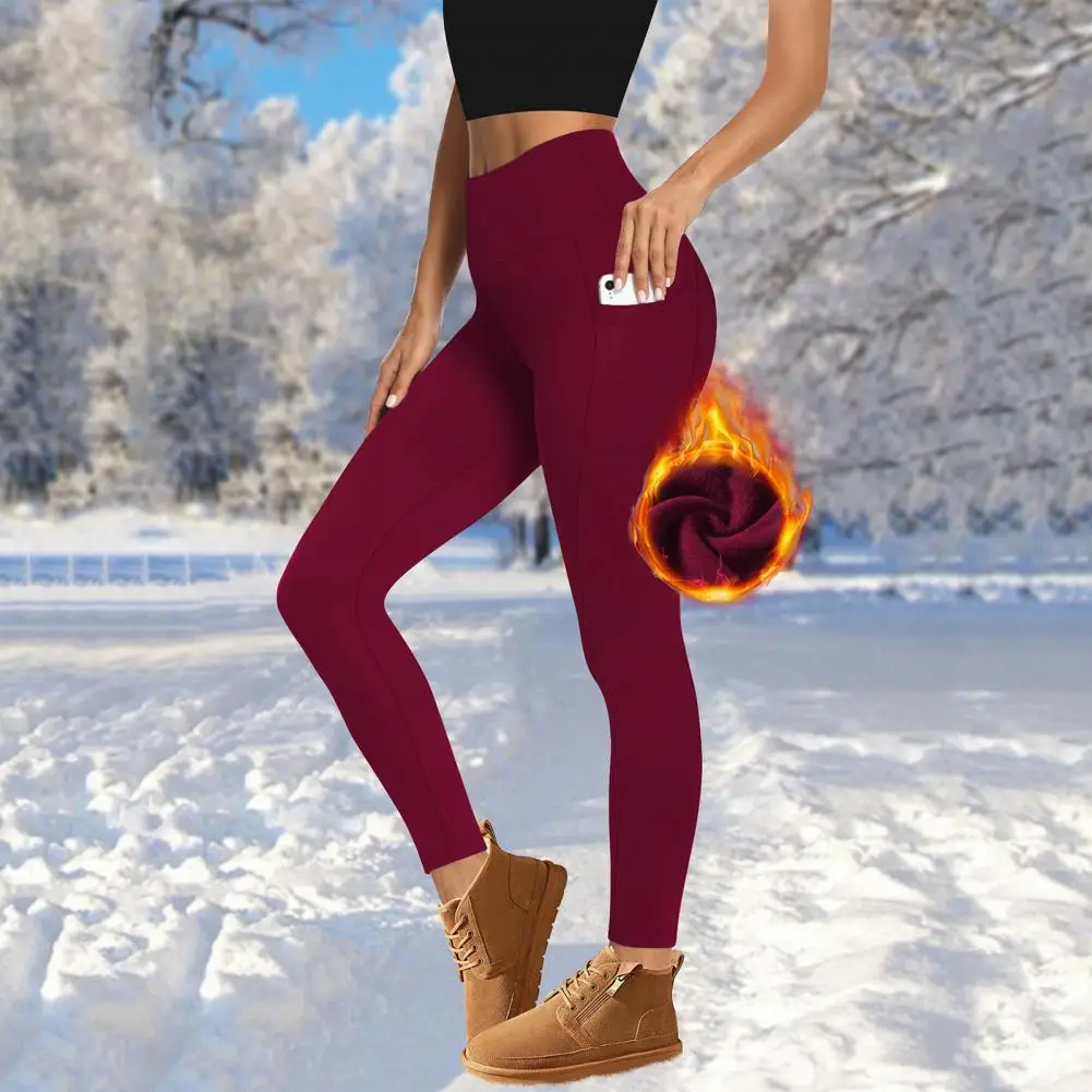 Fleece Legging High Waisted Winter Leggings Fleece Lined Leggings