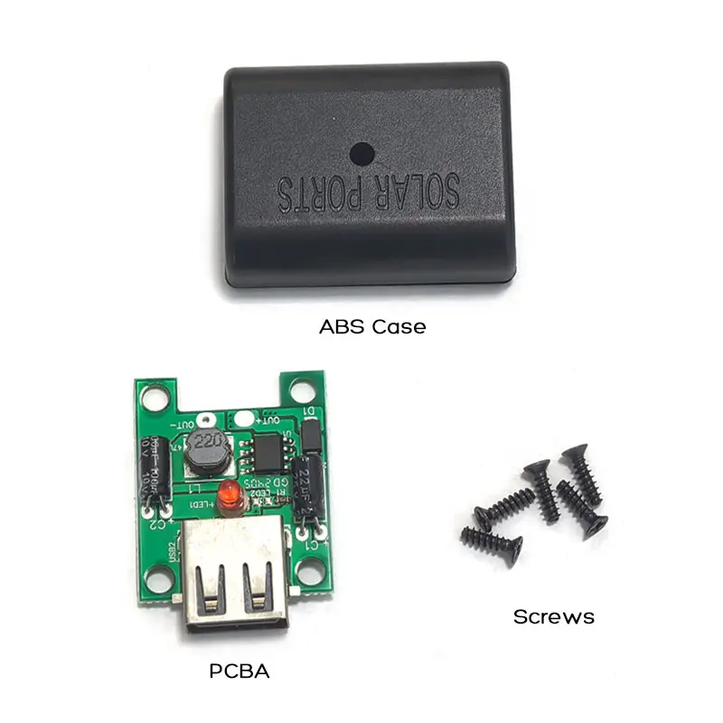 Solar Battery Charge Controller 2 Pack 5V USB Solar Controller Voltage Stabilizer for DIY Panel Charger Battery Charger