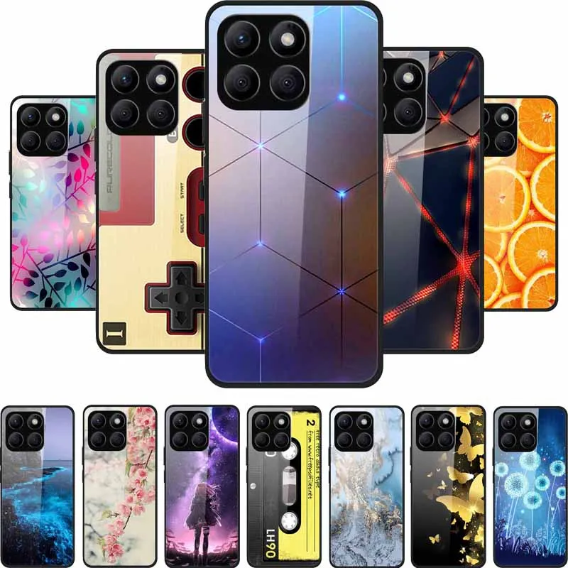 Enhanced Tempered Glass Protective Phone Case with Soft Bumper Design
