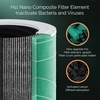 Purificateur d'air portable à ions négatifs, supporter ficateur d'air de bureau avec filtre HEPA pour la maison, la chambre, le bureau, la voiture, les toilettes, l'élimination des odeurs de fumée 2