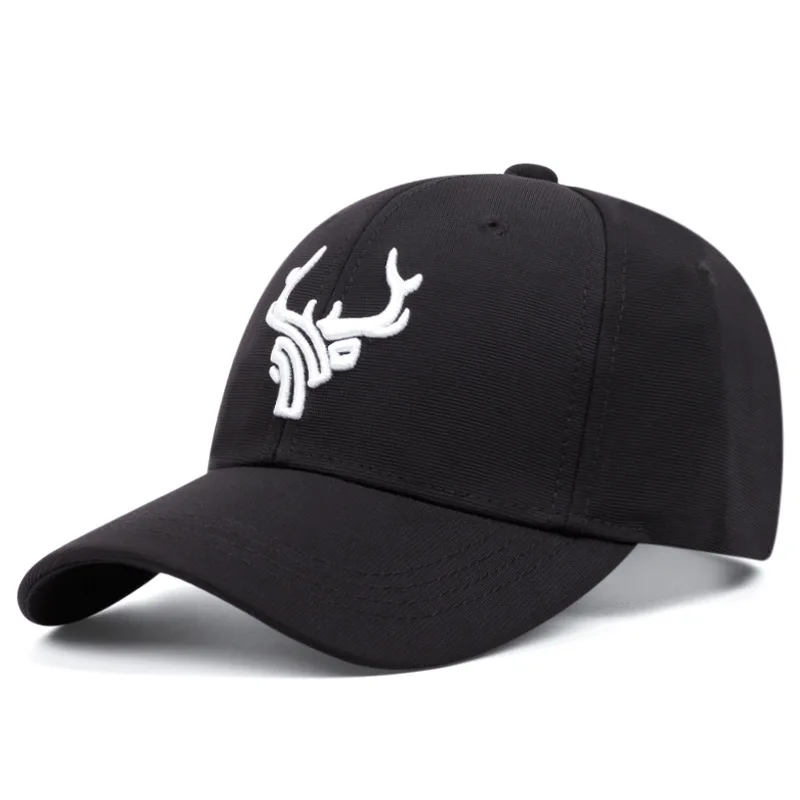 High Quality Unisex Animal Antlers Embroidery Baseball Net Caps Spring and Summer Outdoor Adjustable Casual Hats Sunscreen Hat 3