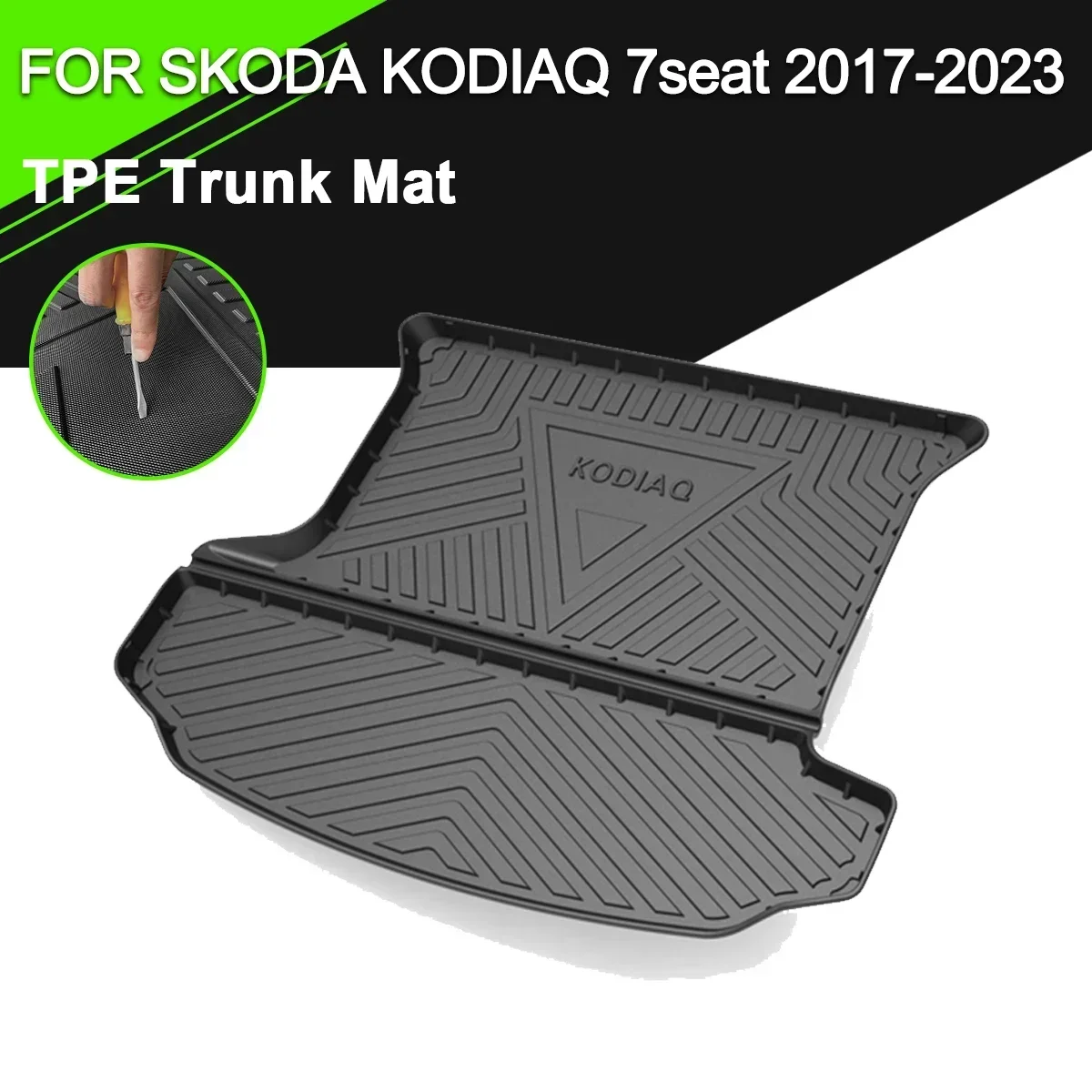 

Car Rear Trunk Cover Mat Rubber TPE Waterproof Non-Slip Cargo Liner For Skoda FABIA KAMIQ KAROQ KODIAQ OCTAVIA RAPID SUPERB YETI