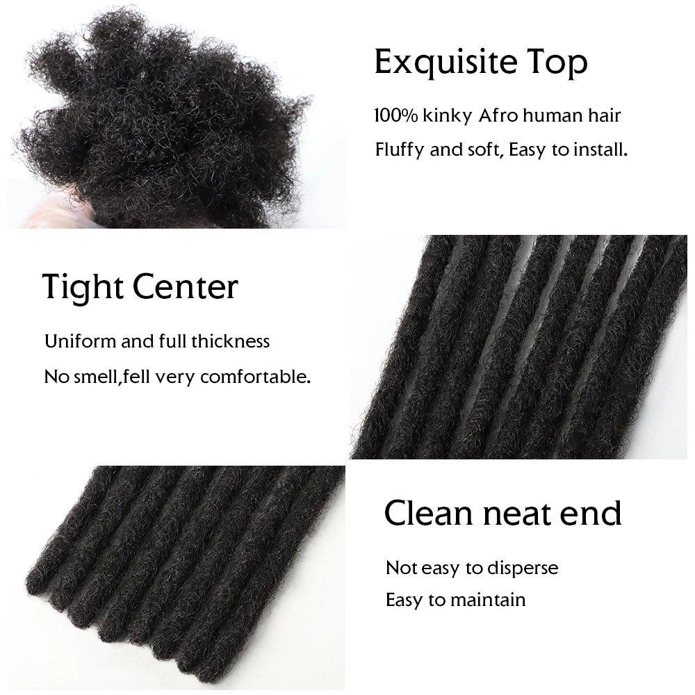 Vast Dreadlocks 100% Human Hair Dreadlocks Locks Extension Locs Rastas Humano Black Man
