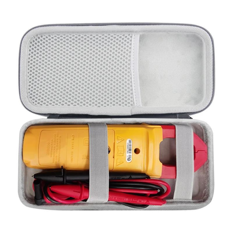 ZOPRORE Hard EVA Portabl Travel Storage Cover Bag Case for Fluke F302+ F303 F305 Clamp Multimeter Mesh Pocket for Accessories