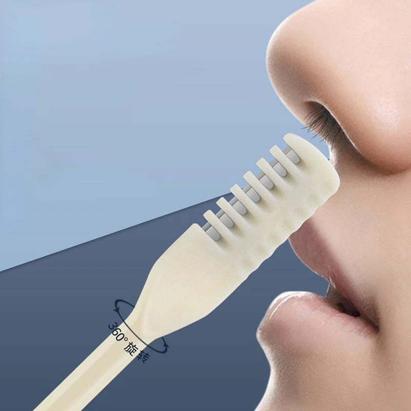 휴대용 코 헤어 트리머, 360 도 회전 세척 가능, 안전한 포뮬러 제모 액세서리, 2 개 