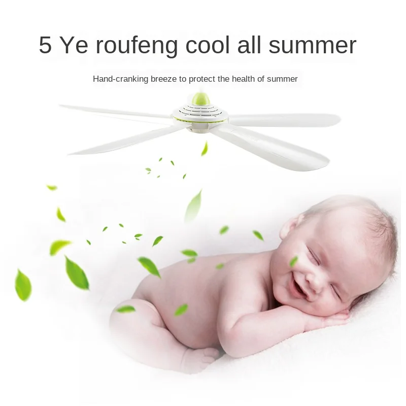 220V EU Mini Ceiling Fan Energy-Saving Anti-Mosquito Summer Cooling Fans Cooler for Home Dormitory 6 Blades