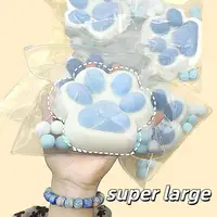 Big Taba Squish Antistress Sticky Cat Foot Pich Toys for Kids Decompression Mochi Squishy Paws Stress Relief Fidget Toys Adult 1