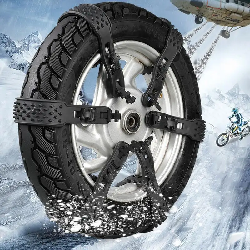 Snow Tire Chains Nylon Outdoor Emergency Chain Off Road Special Winter Snow Anti Skid Tyre Chains Snow Straps For All Vehicles