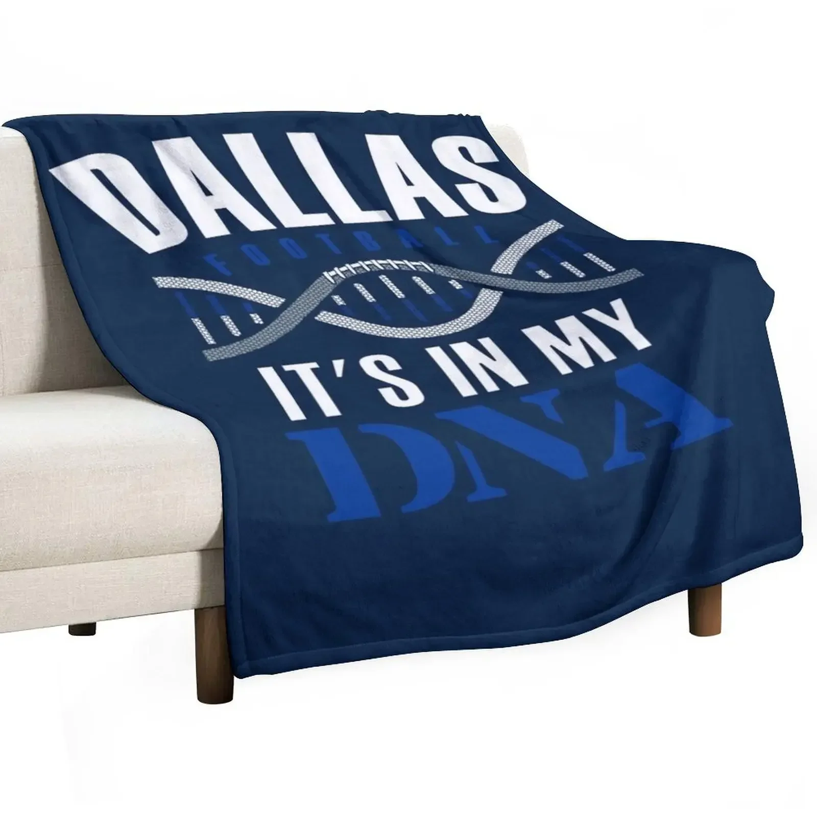

Dallas Football Fan - It's In My DNA Throw Blanket For Decorative Sofa Furry Blankets