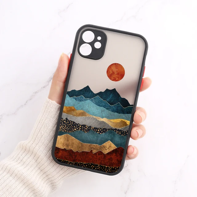 Case For iPhone 11 Case iPhone 13 Pro Max Lens Protection Funda iPhone 12 11 13 Pro 7 8 Plus 6 6s XR X XS Max 12 Mini SE 2 Cover OB33