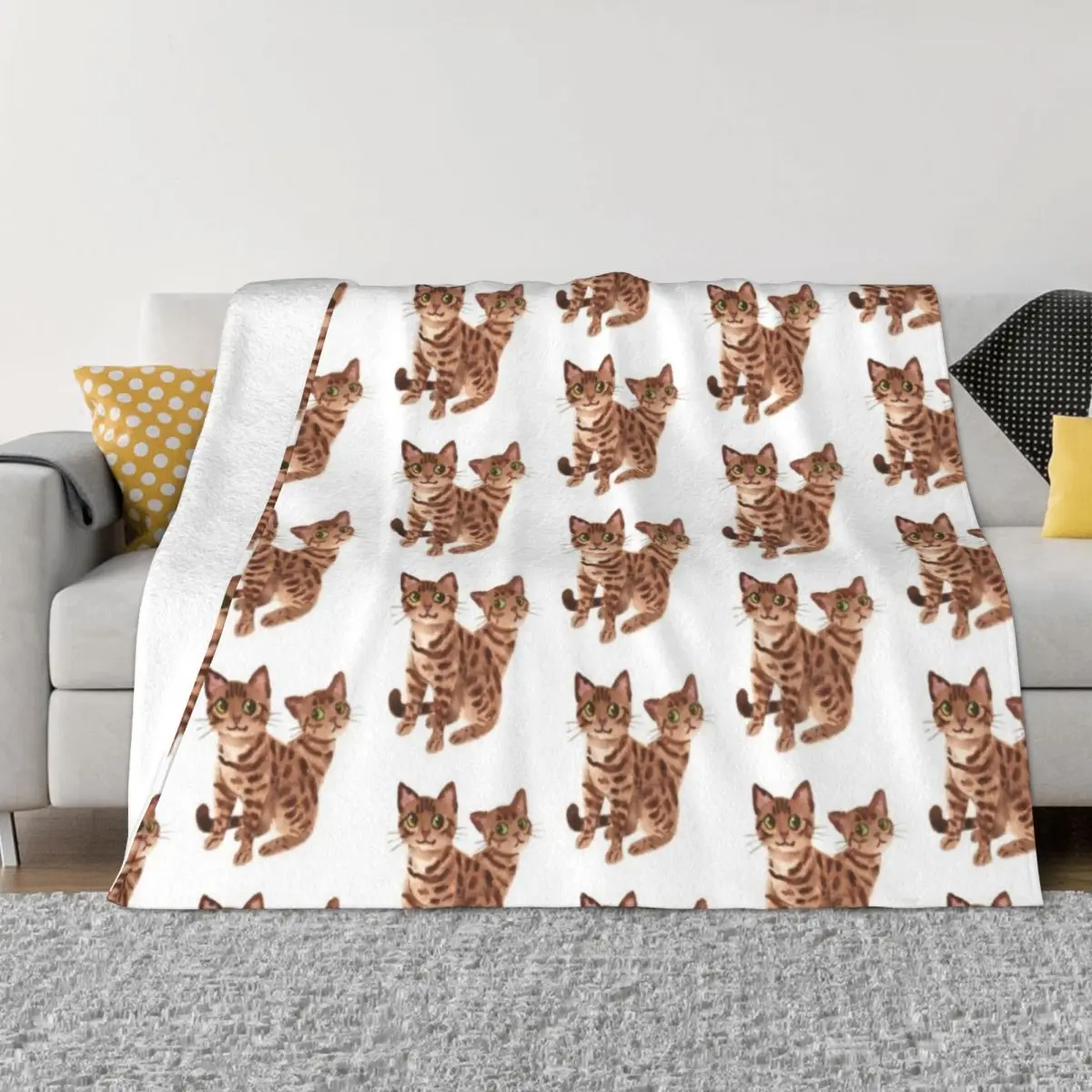 

Bengal cats Throw Blanket Thermals For Travel decorative Sofa Quilt Decoratives Blankets