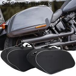 Motorcycle Saddle Bag Luggage Rack Liner Saddlebag For FLSB Softail Sport Glide 2018 2021 2020 FXLRST Low Rider ST 2022