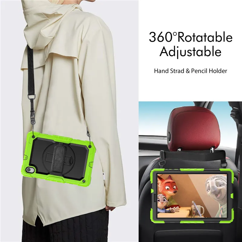레노버 탭 M10 HD 2 세대 TB-X306F/X 케이스 아머 충격 방지 태블릿 커버, M10 3 세대 10.1 TB-328FU Funda Capa + PET 스크린