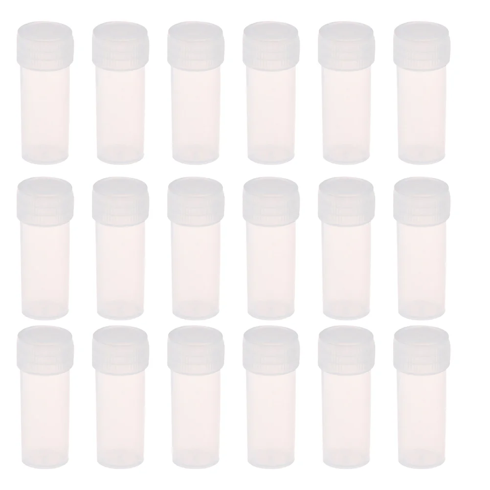 

Medication Vials 5ml Bottles Small Vials Empty Sample Containers with Screw Caps Containers for All Your Pills, Tablets or