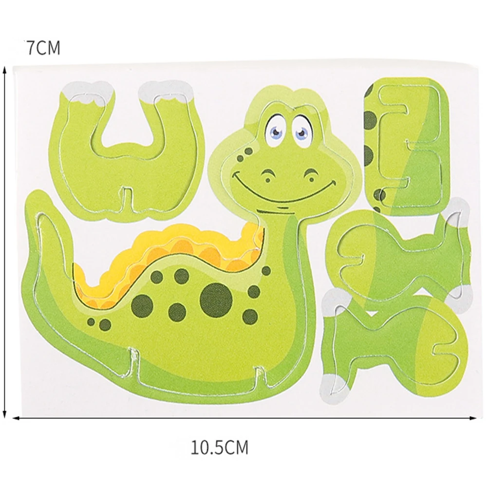 Dinosaur Paper Jigsaw Puzzles 50Pcs Party Favor Kids Toys Birthday Party Giveaway Classroom Treasure Box Rewards Pinata Fillers animal jigsaw puzzles