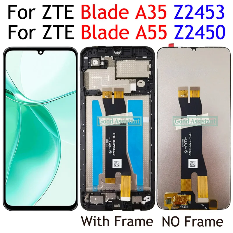 6.75 inch Black For ZTE Blade A35 Z2453 Blade A55 Z2450 LCD