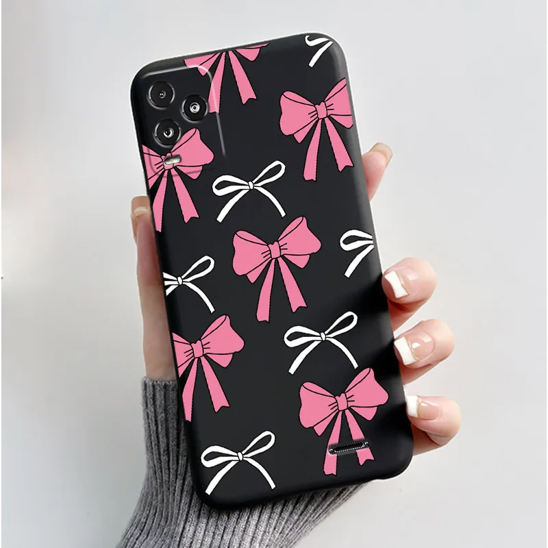 Aesthetic Dreamy Scenery Pattern Black Phone Case - Soft Shockproof Casing
