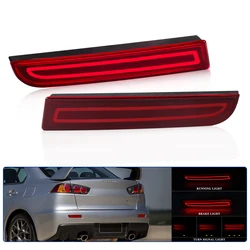 Car LED Rear Bumpe Lights For Mitsubishi Lancer Evolution X Outlander Tail Reflector Sequential Turn Signal Light Brake Lamp 12V