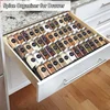 4 Tier Kitchen Organizer Spice Drawer Storage Rack Expandable Acrylic Seasoning Bottle Shelves Spice Racks Kitchen Organizer 5